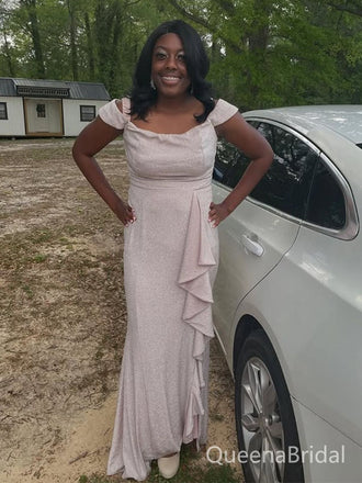 Elegant Pale Pink Mermaid Long Formal Dress to Impress,MB11104