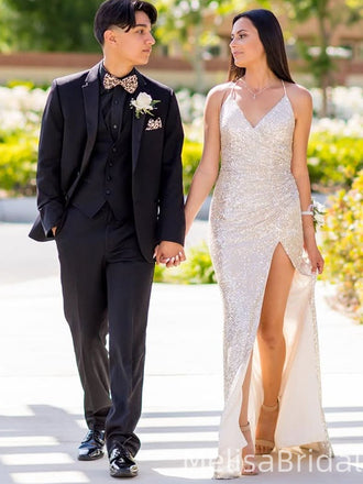 Sexy White Mermaid Long Formal Dress to Impress,MB11193