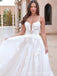 Elegant White Lace Appliques Tulle Spaghetti straps Wedding Dresses, WD26